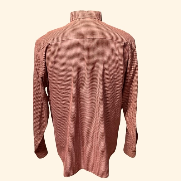 Columbia Sportswear Men's Button Down Long Sleeve Red Tan Check Shirt L - Picture 3 of 15